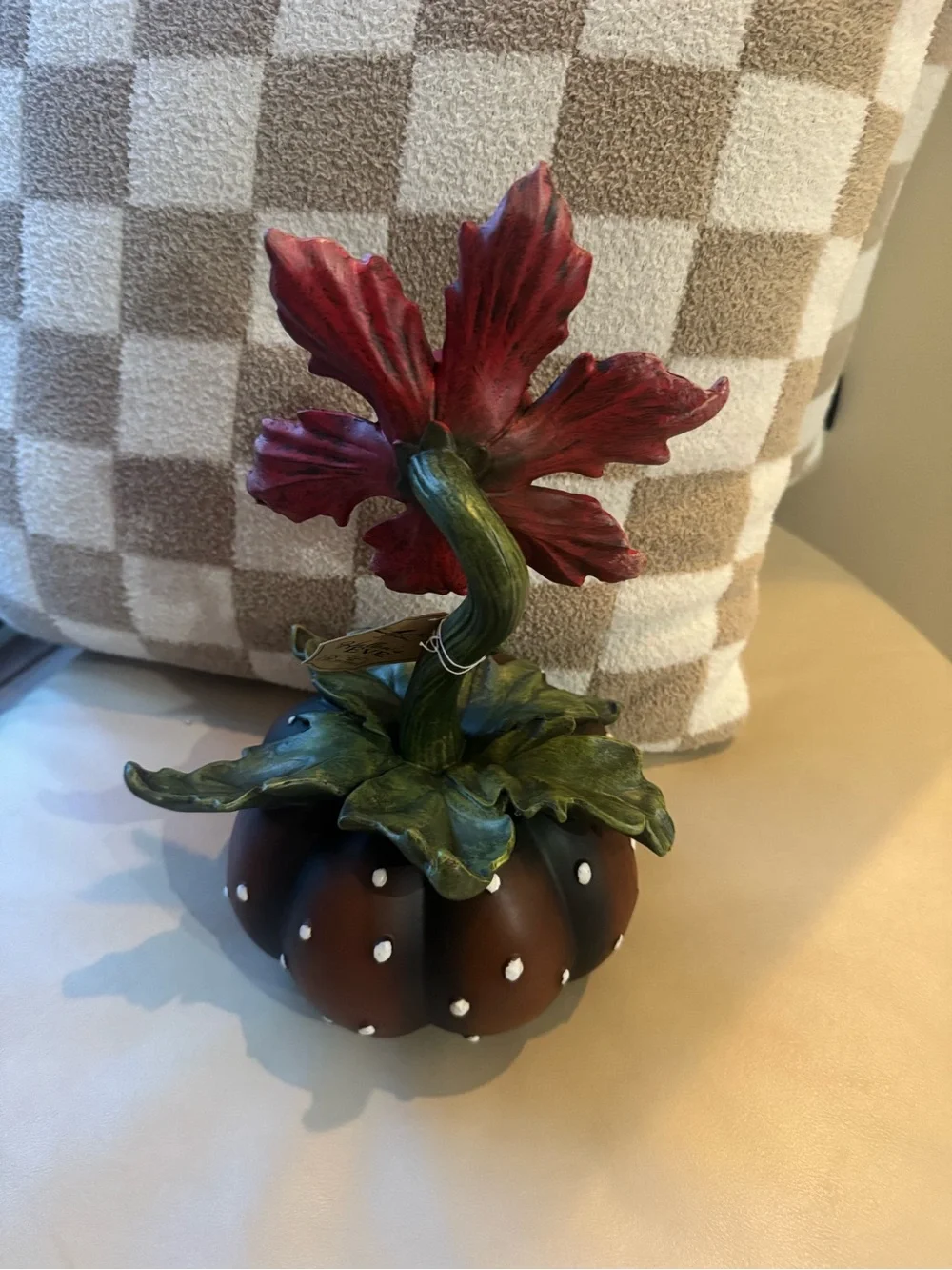HALLOWS EVE SPOOKY HALLOWEEN EYEBALL MONSTER FLOWR FIGURINE “LIL SHOP OF HORRORS